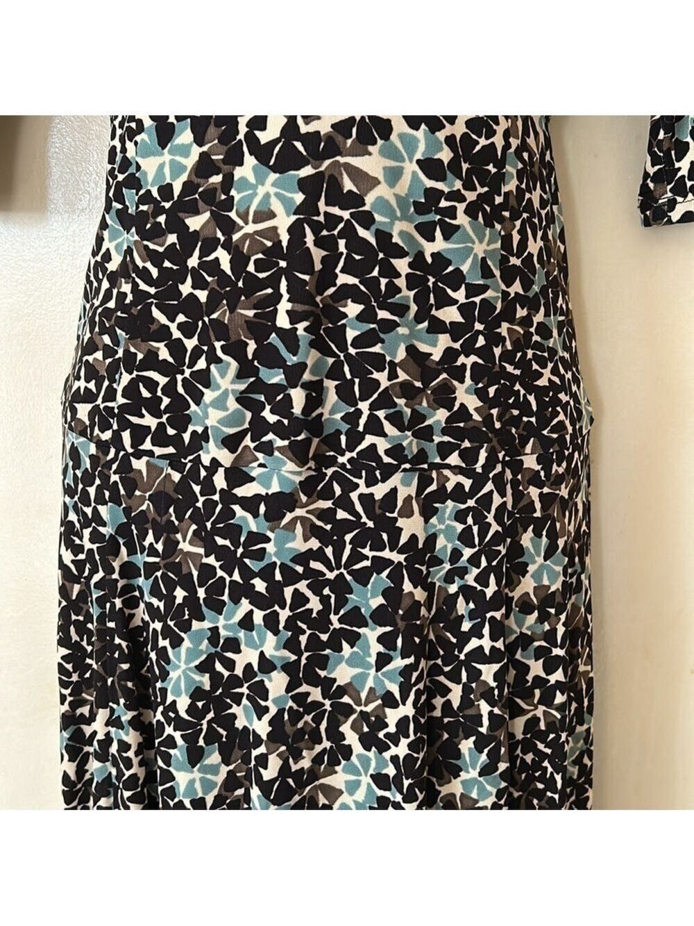 Nanette Lepore green brown and taupe jersey dress size 2 - Picture 4 of 12